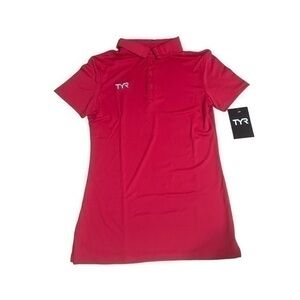 TYR Female Alliance Coaches Polo - Red - Size XS - NWT